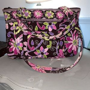 Vera Bradley Bag Pink, Brown, white.